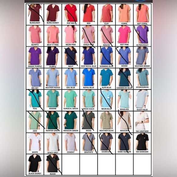 FIGS Technical Collection Olive Short Sleeve V-Neck Medical Scrub Shirt- Large - Picture 14 of 14